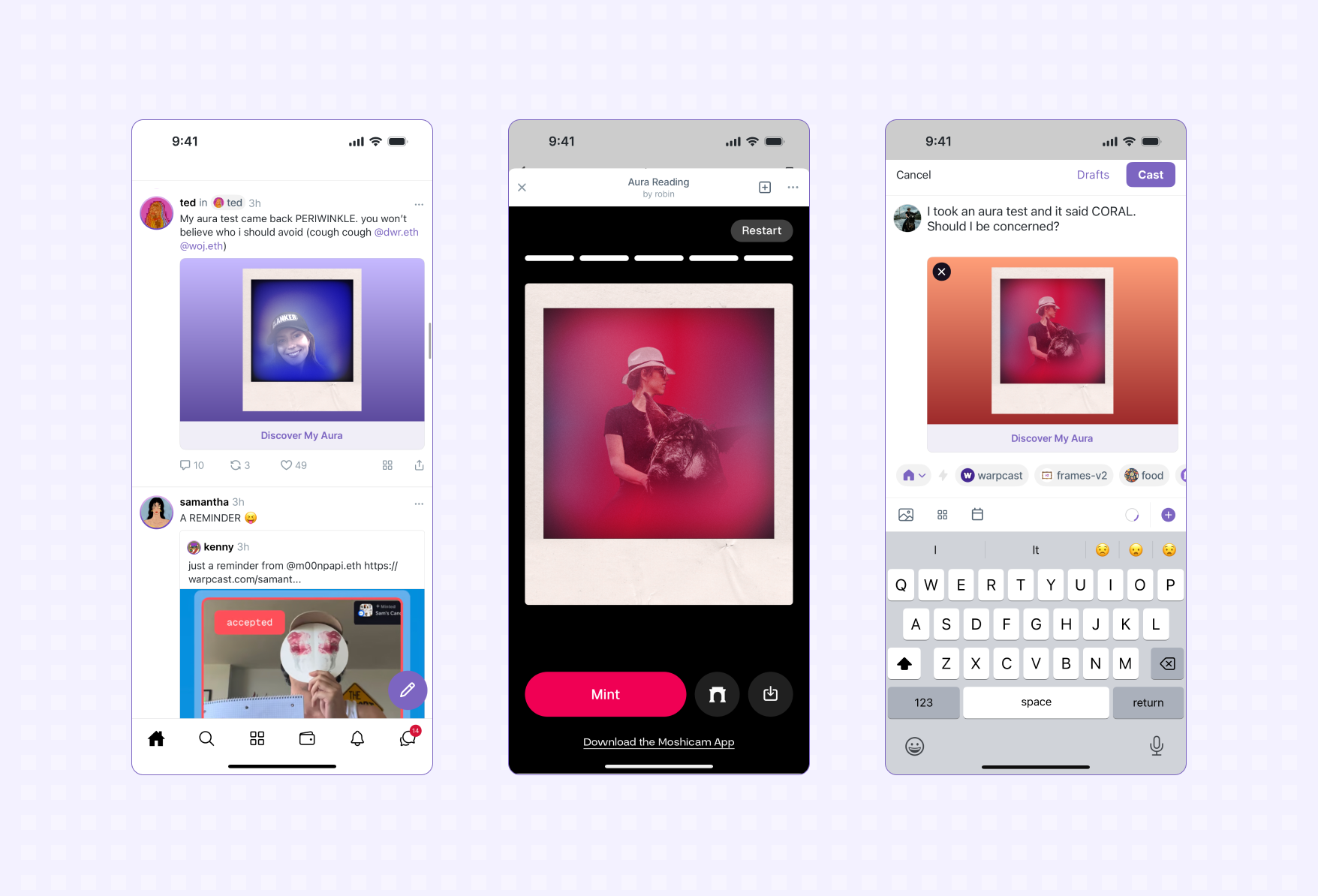 sharing an app in a social feed with a embed